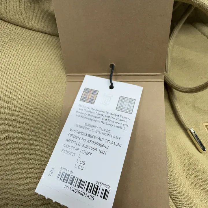 Burberry Burberry Casual Embroidered Logo Hoodie 0079 Size L / US 10 / IT 46 - 10 Thumbnail