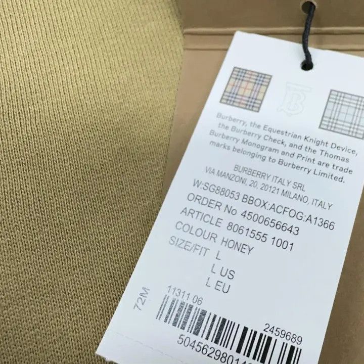 Burberry Burberry Casual Embroidered Logo Hoodie 0079 Size L / US 10 / IT 46 - 8 Thumbnail