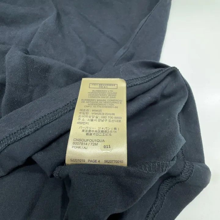 Burberry Burberry Black Logo Short Sleeve T-Shirt 0079 Size L / US 10 / IT 46 - 12 Thumbnail
