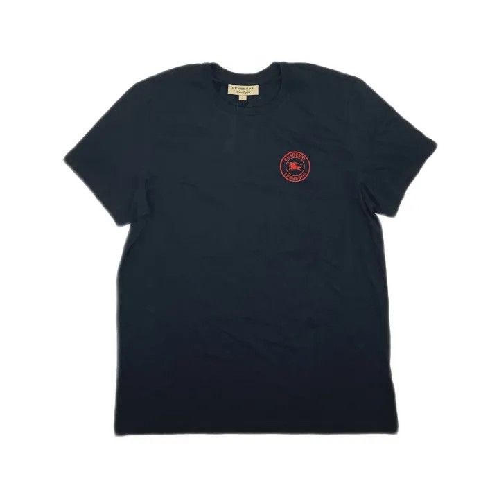 Burberry Burberry Black Logo Short Sleeve T-Shirt 0079 Size L / US 10 / IT 46 - 2 Thumbnail
