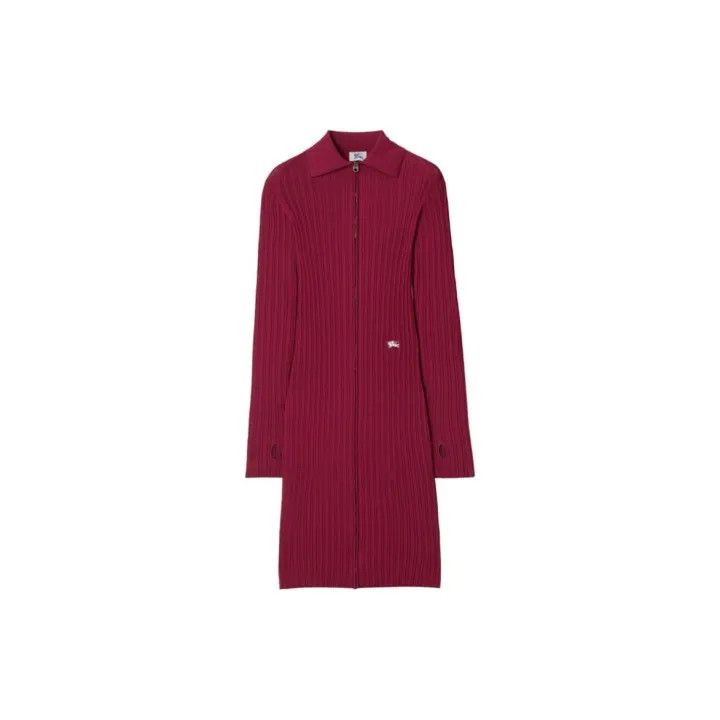 Burberry Burberry Viscose Blend Long Sleeve Dress 0079 Size M / US 6-8 / IT 42-44 - 2 Thumbnail