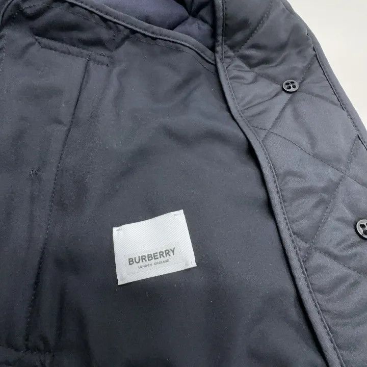 Burberry Burberry Classic Dark Blue Quilted Jacket 0079 Size M / US 6-8 / IT 42-44 - 6 Thumbnail