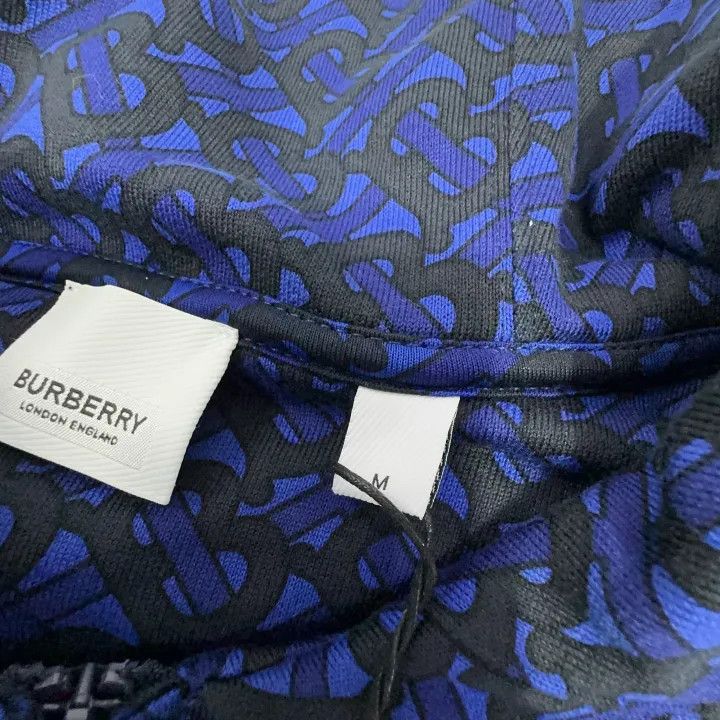 Burberry Burberry Logo Print Zip Hoodie in Blue 0079 Size M / US 6-8 / IT 42-44 - 5 Thumbnail