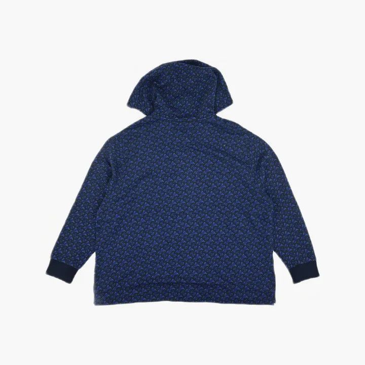 Burberry Burberry Logo Print Zip Hoodie in Blue 0079 Size M / US 6-8 / IT 42-44 - 3 Thumbnail