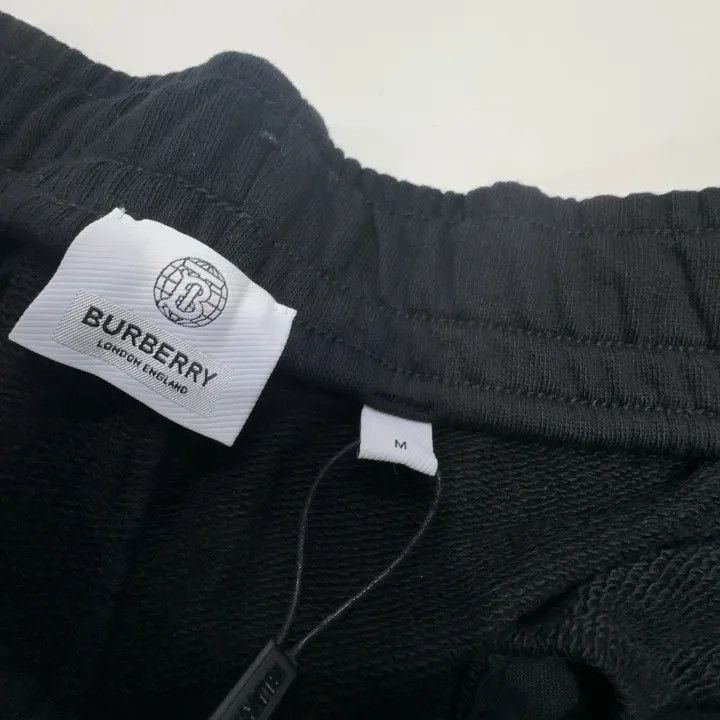 Burberry Burberry Black Cotton Logo Sweatpants for Women 0079 Size 27" / US 4 / IT 40 - 5 Thumbnail