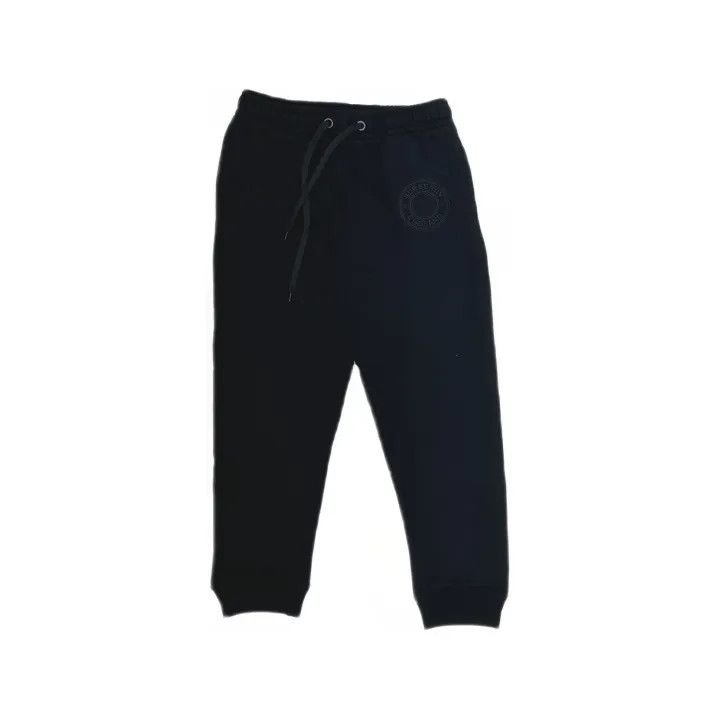 Burberry Burberry Black Cotton Logo Sweatpants for Women 0079 Size 27" / US 4 / IT 40 - 2 Thumbnail