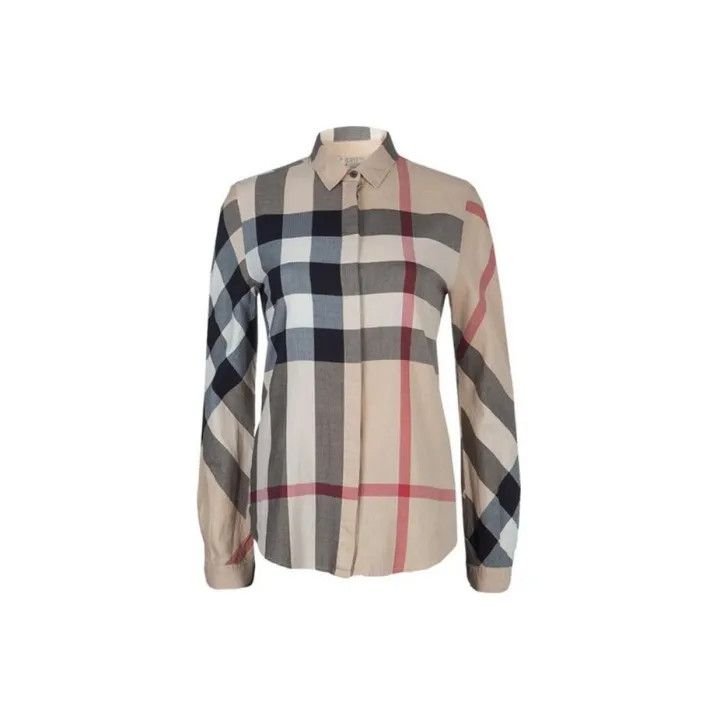 Burberry Burberry Plaid Print Casual Long Sleeve Shirt 0079 Size M / US 6-8 / IT 42-44 - 2 Thumbnail
