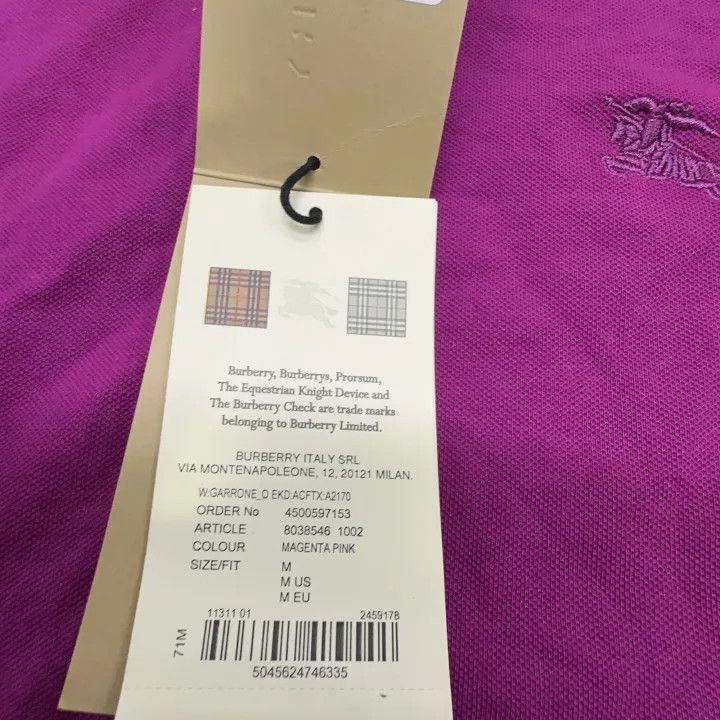 Burberry Burberry Cotton Logo Embroidered Polo Shirt 0079 Size M / US 6-8 / IT 42-44 - 5 Thumbnail