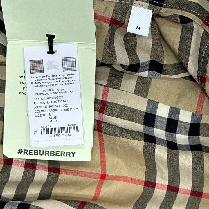 Burberry Burberry Classic Check Long Sleeve Shirt 0079 Size M / US 6-8 / IT 42-44 - 3 Thumbnail
