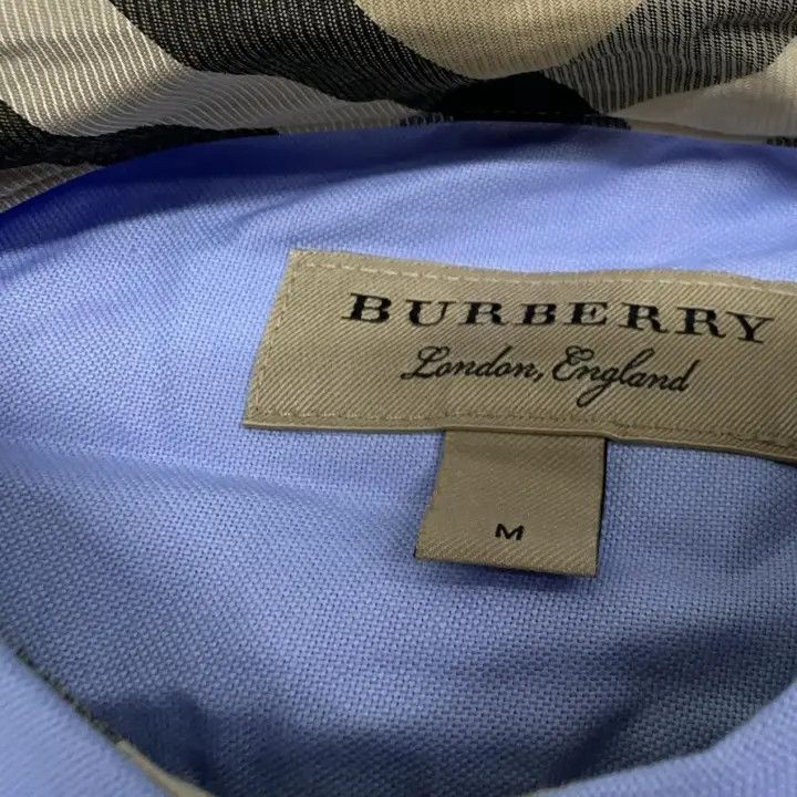 Burberry Burberry Casual Long Sleeve Shirt in Light Blue 0079 Size M / US 6-8 / IT 42-44 - 8 Thumbnail