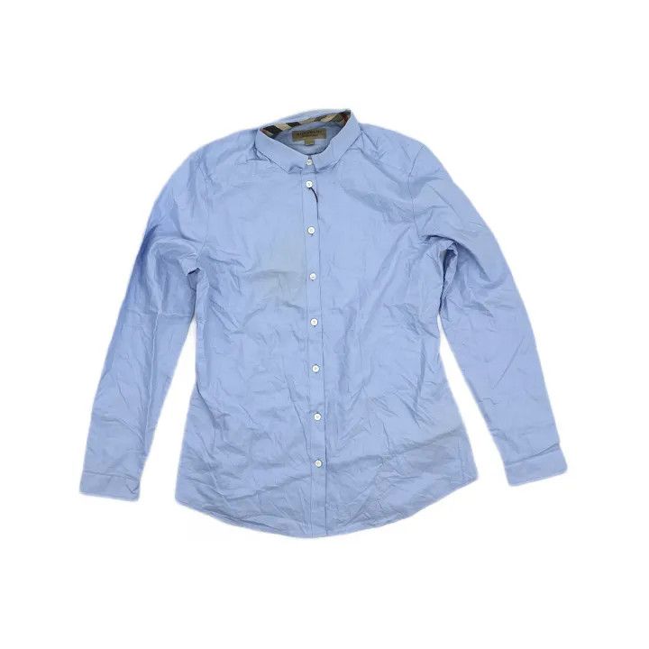 Burberry Burberry Casual Long Sleeve Shirt in Light Blue 0079 Size M / US 6-8 / IT 42-44 - 2 Thumbnail