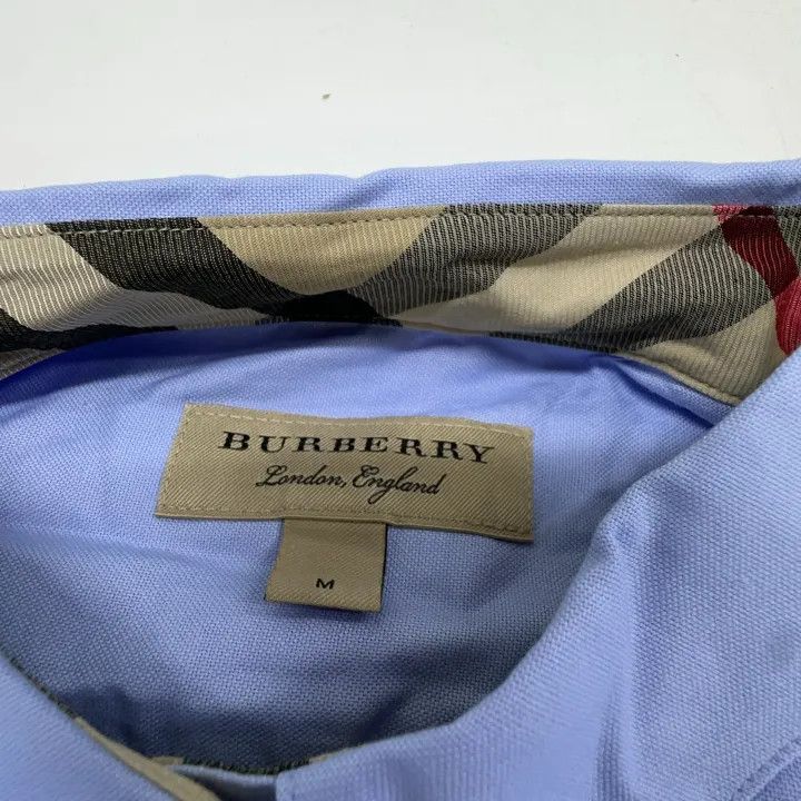 Burberry Burberry Casual Long Sleeve Shirt in Light Blue 0079 Size M / US 6-8 / IT 42-44 - 10 Thumbnail