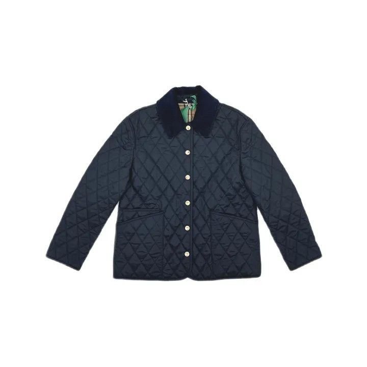 Burberry Burberry Blue Quilted Long Sleeve Jacket 0079 Size M / US 6-8 / IT 42-44 - 2 Thumbnail