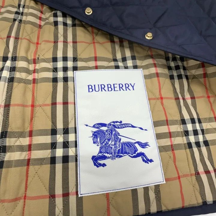 Burberry Burberry Blue Quilted Long Sleeve Jacket 0079 Size M / US 6-8 / IT 42-44 - 7 Thumbnail