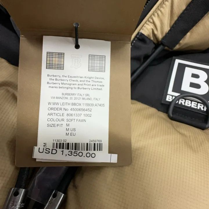 Burberry Burberry Color Blocked Padded Hooded Jacket 0079 Size M / US 6-8 / IT 42-44 - 4 Thumbnail