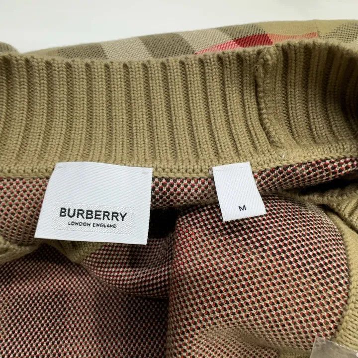 Burberry Burberry Classic Plaid Wool Cardigan for Women 0079 Size M / US 6-8 / IT 42-44 - 10 Thumbnail