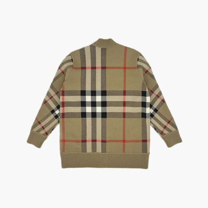 Burberry Burberry Classic Plaid Wool Cardigan for Women 0079 Size M / US 6-8 / IT 42-44 - 3 Thumbnail