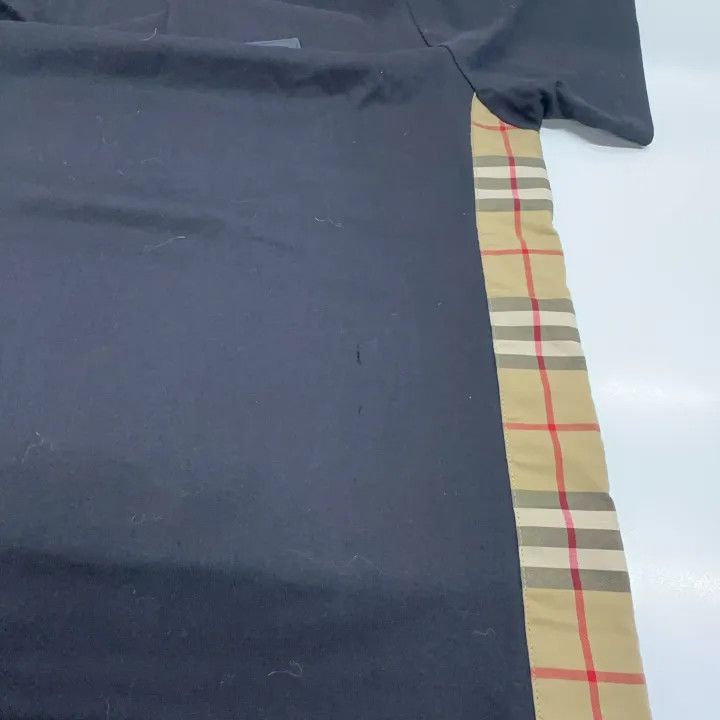 Burberry Burberry Logo Plaid Black Casual Short Sleeve T-Shirt 0079 Size M / US 6-8 / IT 42-44 - 17 Thumbnail