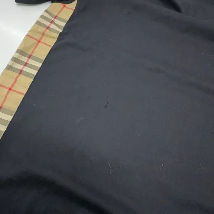 Burberry Burberry Logo Plaid Black Casual Short Sleeve T-Shirt 0079 Size M / US 6-8 / IT 42-44 - 16 Thumbnail
