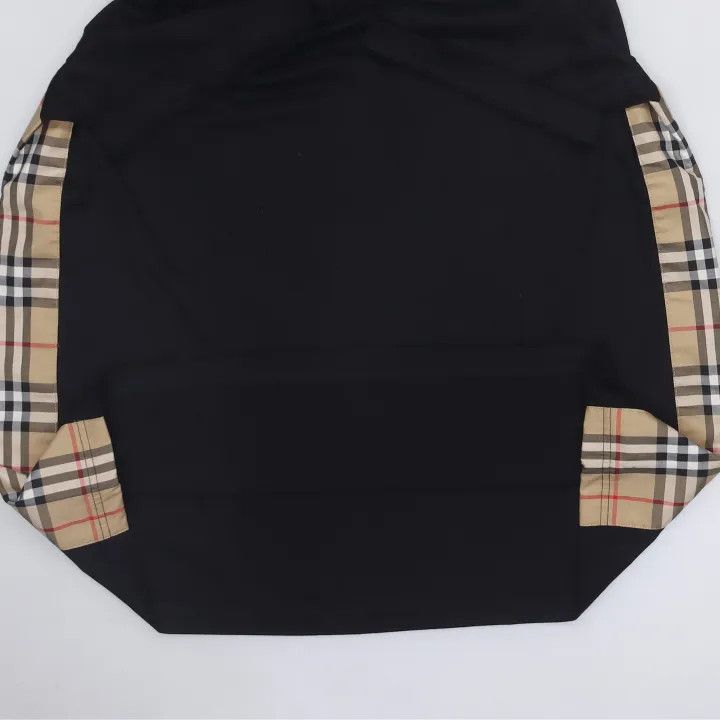 Burberry Burberry Logo Plaid Black Casual Short Sleeve T-Shirt 0079 Size M / US 6-8 / IT 42-44 - 6 Thumbnail
