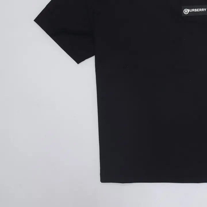 Burberry Burberry Logo Plaid Black Casual Short Sleeve T-Shirt 0079 Size M / US 6-8 / IT 42-44 - 4 Thumbnail