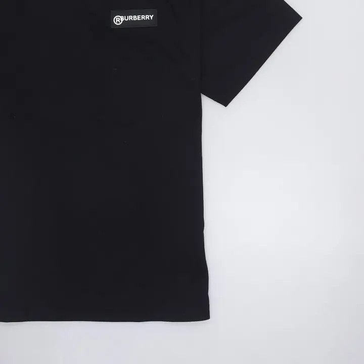 Burberry Burberry Logo Plaid Black Casual Short Sleeve T-Shirt 0079 Size M / US 6-8 / IT 42-44 - 5 Thumbnail
