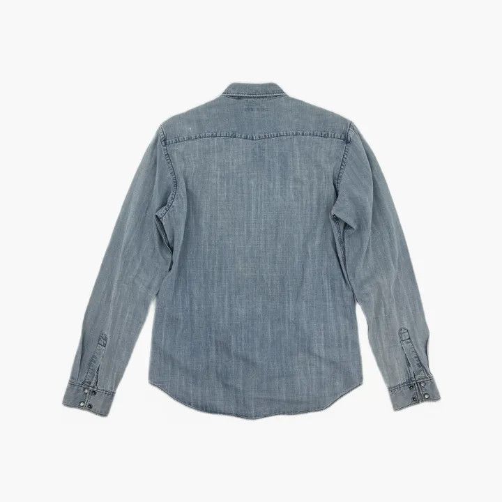 Burberry Burberry Casual Solid Color Button-Up Shirt 0079 Size M / US 6-8 / IT 42-44 - 3 Thumbnail