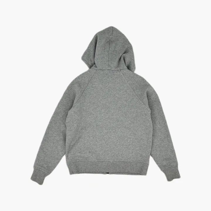 Burberry Burberry Grey Logo Embroidered Zip-Up Hoodie 0079 Size M / US 6-8 / IT 42-44 - 3 Thumbnail