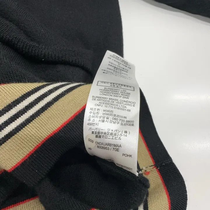 Burberry Burberry Classic Striped Merino Knit Sweater 0079 Size M / US 6-8 / IT 42-44 - 5 Thumbnail