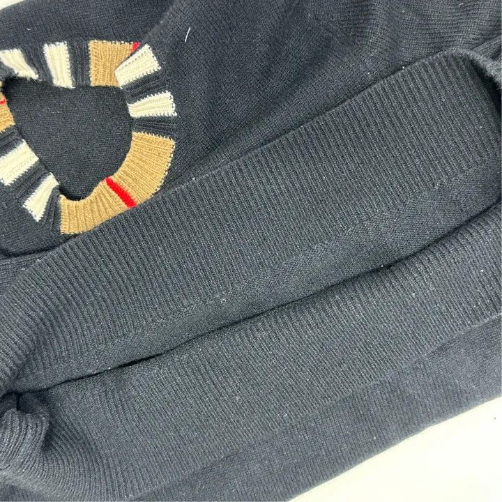 Burberry Burberry Black Striped Cashmere Sweater for Women 0079 Size M / US 6-8 / IT 42-44 - 7 Thumbnail