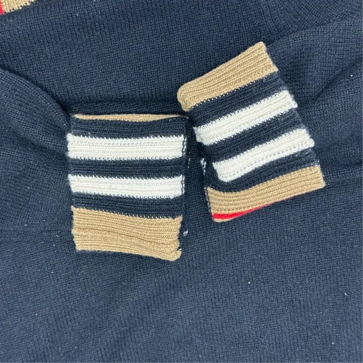 Burberry Burberry Black Striped Cashmere Sweater for Women 0079 Size M / US 6-8 / IT 42-44 - 6 Thumbnail
