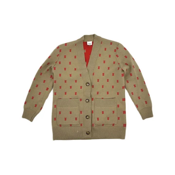 Burberry Burberry Classic Logo V-Neck Cashmere Sweater 0079 Size M / US 6-8 / IT 42-44 - 2 Thumbnail