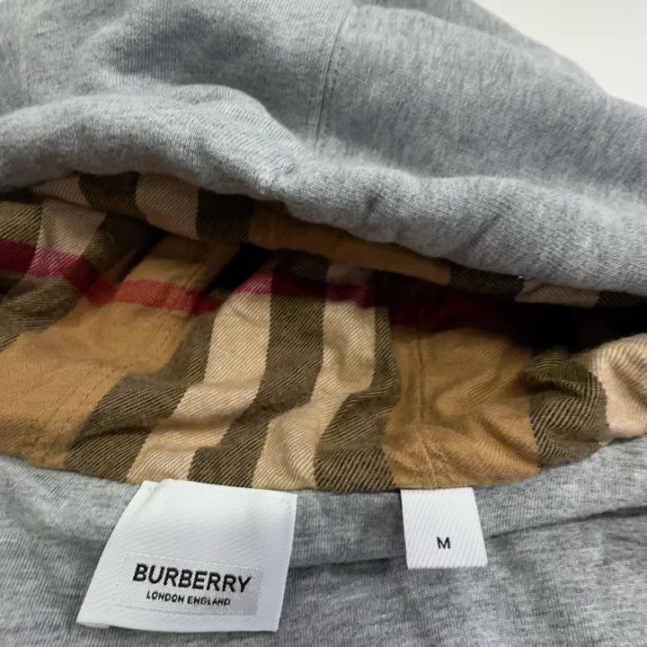 Burberry Burberry Gray Logo Hoodie for Men and Women 0079 Size M / US 6-8 / IT 42-44 - 4 Thumbnail