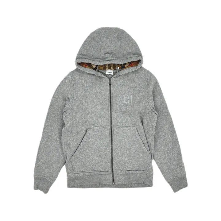 Burberry Burberry Gray Logo Hoodie for Men and Women 0079 Size M / US 6-8 / IT 42-44 - 2 Thumbnail