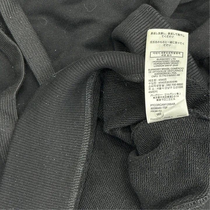 Burberry Burberry Black Letter Print Hoodie for Women 0079 Size M / US 6-8 / IT 42-44 - 3 Thumbnail