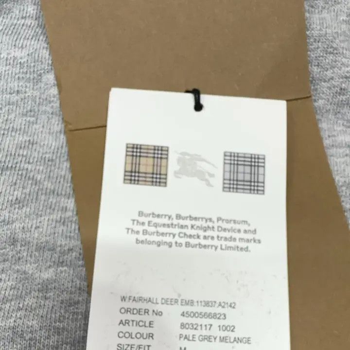 Burberry Burberry Gray Deer Graphic Sweatshirt for Women 0079 Size M / US 6-8 / IT 42-44 - 7 Thumbnail
