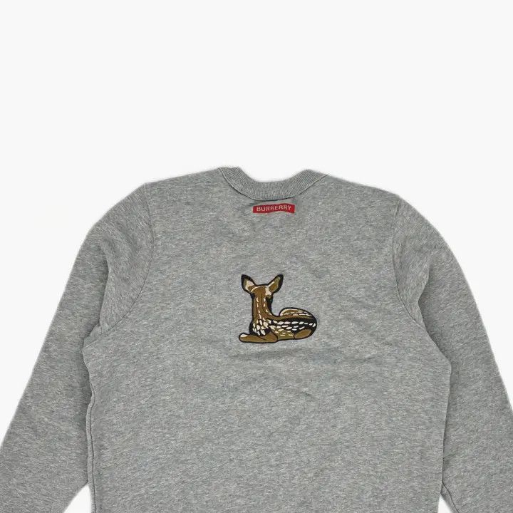 Burberry Burberry Gray Deer Graphic Sweatshirt for Women 0079 Size M / US 6-8 / IT 42-44 - 4 Thumbnail