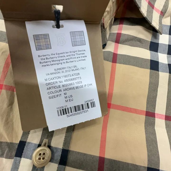 Burberry Burberry Classic Check Long Sleeve Button-Up Shirt 0079 Size M / US 6-8 / IT 42-44 - 5 Thumbnail
