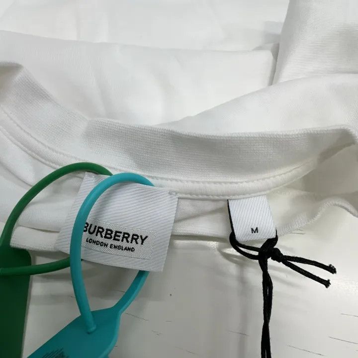 Burberry Burberry SS21 Check Cuffed Short Sleeve T-Shirt 0079 Size M / US 6-8 / IT 42-44 - 2 Thumbnail