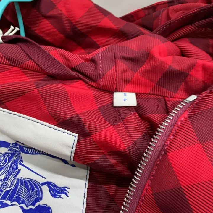 Burberry Burberry Color Block Plaid Hooded Jacket for Women 0079 Size S / US 4 / IT 40 - 2 Thumbnail