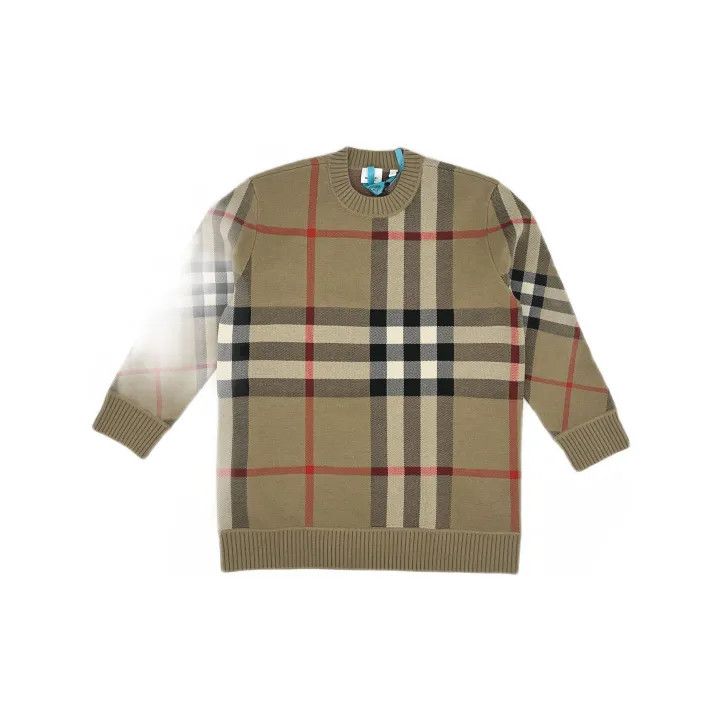 Burberry Burberry Wool Knit Sweater in Classic Beige 0079 Size S / US 4 / IT 40 - 2 Thumbnail