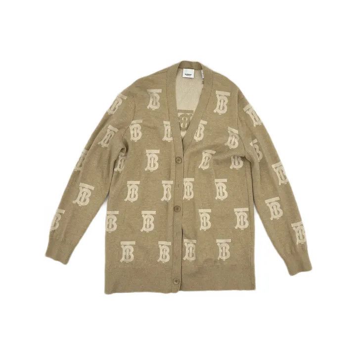 Burberry Burberry Logo Oversized Knit Cardigan for Women 0079 Size S / US 4 / IT 40 - 2 Thumbnail