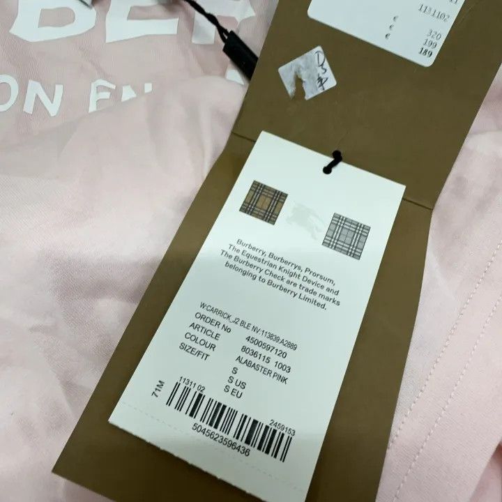 Burberry Burberry Logo Printed Oversized T-Shirt for Women 0079 Size S / US 4 / IT 40 - 11 Thumbnail