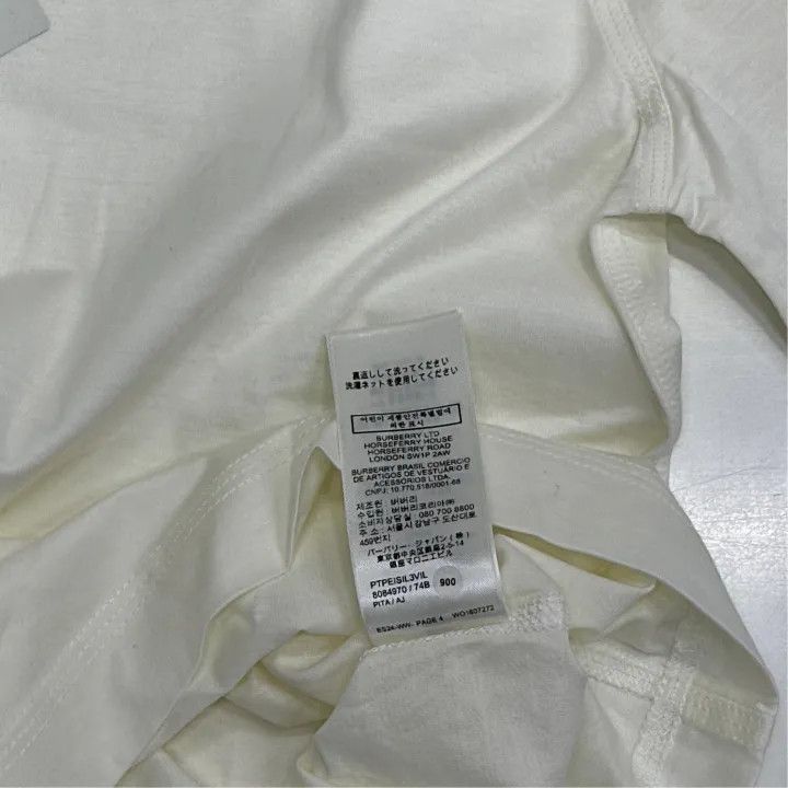 Burberry Burberry Logo Embroidered Knit Short Sleeve Tee 0079 Size S / US 4 / IT 40 - 3 Thumbnail