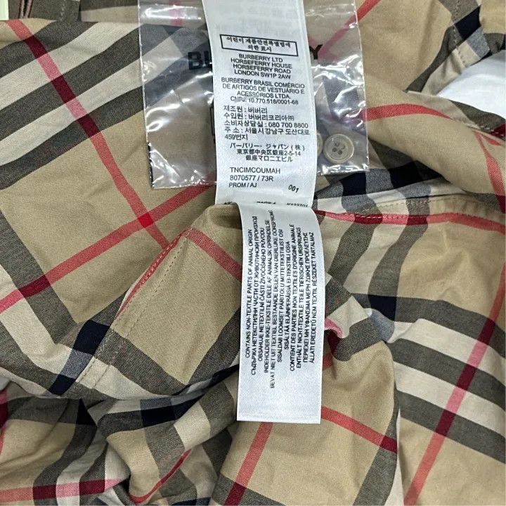 Burberry Burberry Classic Check Long Sleeve Shirt 0079 Size S / US 4 / IT 40 - 3 Thumbnail