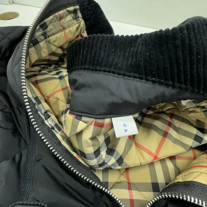 Burberry Burberry Black Waist-Cinched Quilted Jacket 0079 Size S / US 4 / IT 40 - 5 Thumbnail