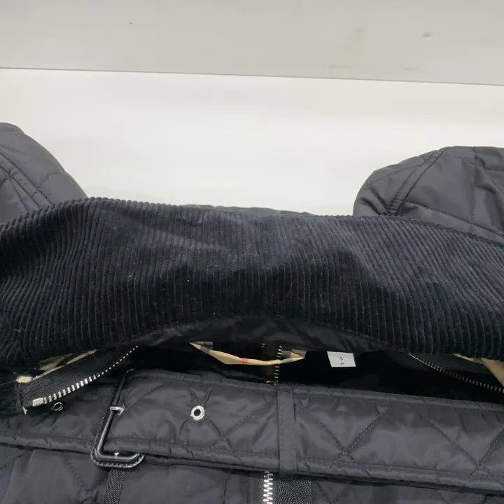 Burberry Burberry Black Waist-Cinched Quilted Jacket 0079 Size S / US 4 / IT 40 - 7 Thumbnail