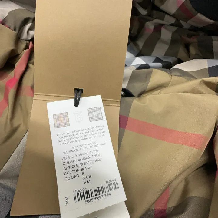 Burberry Burberry Black Double-Breasted Long Down Jacket 0079 Size S / US 4 / IT 40 - 5 Thumbnail
