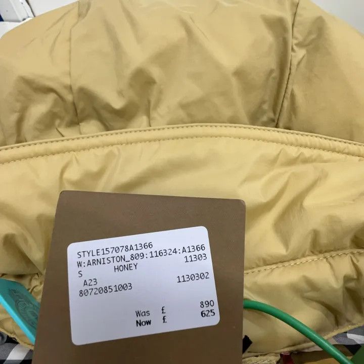 Burberry Burberry Yellow Long Double-Breasted Down Coat 0079 Size S / US 4 / IT 40 - 3 Thumbnail