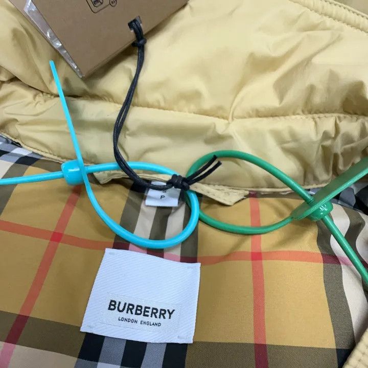 Burberry Burberry Yellow Long Double-Breasted Down Coat 0079 Size S / US 4 / IT 40 - 4 Thumbnail